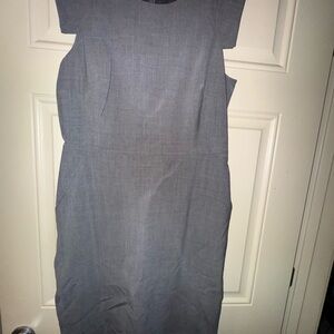J. Crew Classic Gray Midi Dress